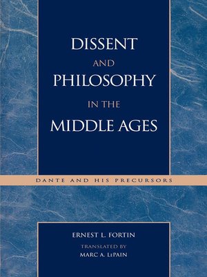 cover image of Dissent and Philosophy in the Middle Ages